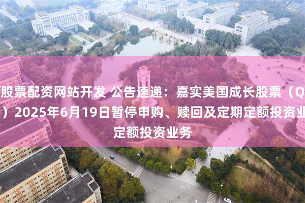 股票配资网站开发 公告速递：嘉实美国成长股票（QDII）20