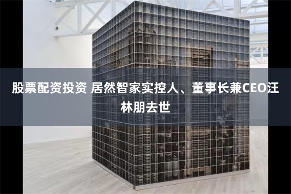 股票配资投资 居然智家实控人、董事长兼CEO汪林朋去世